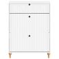 Preview: Schuhschrank ALKMAAR 78 x 24 x 103 cm Holzwerkstoff Weiß