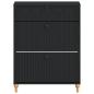 Preview: Schuhschrank ALKMAAR 78 x 24 x 103 cm Holzwerkstoff Schwarz