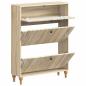 Preview: Schuhschrank ALKMAAR 78 x 24 x 103 cm Holzwerkstoff
