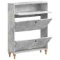 Preview: Schuhschrank ALKMAAR 78 x 24 x 103 cm Holzwerkstoff Betongrau