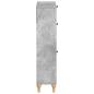 Preview: Schuhschrank ALKMAAR 78 x 24 x 103 cm Holzwerkstoff Betongrau