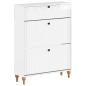 Preview: Schuhschrank ALKMAAR 78 x 24 x 103 cm Holzwerkstoff