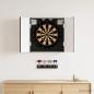 Preview: ARDEBO.de - Dartboard Schrank ALKMAAR Schwarz 52,5 x 10,5 x 53,5 cm