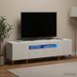 Preview: LED-TV-Schrank ALKMAAR 153 x 35 x 43 cm Weiß Holzwerkstoff