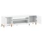 Preview: LED-TV-Schrank ALKMAAR 153 x 35 x 43 cm Weiß Holzwerkstoff