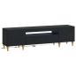 Preview: LED-TV-Schrank ALKMAAR 153 x 35 x 43 cm Schwarz Holzwerkstoff
