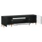 Preview: LED-TV-Schrank ALKMAAR 153 x 35 x 43 cm Schwarz Holzwerkstoff
