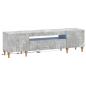 Preview: LED-TV-Schrank ALKMAAR 153 x 35 x 43 cm Betongrau Holzwerkstoff