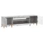 Preview: LED-TV-Schrank ALKMAAR 153 x 35 x 43 cm Betongrau Holzwerkstoff