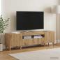 Preview: ARDEBO.de - LED-TV-Schrank ALKMAAR 153 x 35 x 43 cm Artisan-Eiche