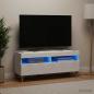Preview: ARDEBO.de - LED-TV-Schrank ALKMAAR 100 x 35 x 43 cm Weiß Holzwerkstoff