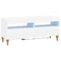 Preview: LED-TV-Schrank ALKMAAR 100 x 35 x 43 cm Weiß Holzwerkstoff