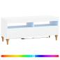 Preview: LED-TV-Schrank ALKMAAR 100 x 35 x 43 cm Weiß Holzwerkstoff