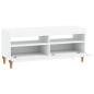 Preview: LED-TV-Schrank ALKMAAR 100 x 35 x 43 cm Weiß Holzwerkstoff