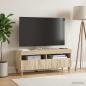 Preview: ARDEBO.de - LED-TV-Schrank ALKMAAR 100 x 35 x 43 cm Sonoma-Eiche