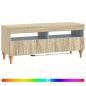 Preview: LED-TV-Schrank ALKMAAR 100 x 35 x 43 cm Sonoma-Eiche