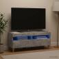 Preview: ARDEBO.de - LED-TV-Schrank ALKMAAR 100 x 35 x 43 cm Betongrau Holzwerkstoff