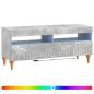 Preview: LED-TV-Schrank ALKMAAR 100 x 35 x 43 cm Betongrau Holzwerkstoff