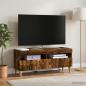Preview: ARDEBO.de - LED-TV-Schrank ALKMAAR 100 x 35 x 43 cm Raucheiche