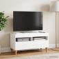 Preview: LED-TV-Schrank ALKMAAR 81 x 35 x 43 cm Weiß Holzwerkstoff