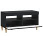 Preview: LED-TV-Schrank ALKMAAR 81 x 35 x 43 cm Schwarz Holzwerkstoff