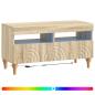 Preview: LED-TV-Schrank Sonoma-Eiche Holzwerkstoff