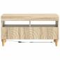 Preview: LED-TV-Schrank Sonoma-Eiche Holzwerkstoff
