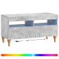 Preview: LED-TV-Schrank ALKMAAR 81 x 35 x 43 cm Betongrau Holzwerkstoff