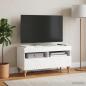 Preview: ARDEBO.de - LED-TV-Schrank ALKMAAR 81 x 35 x 43 cm Hochglanz Weiß
