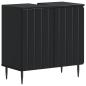 Preview: ARDEBO.de - Waschbeckenschrank ZWOLLE Schwarz 59,5 x 31,5 x 59 cm