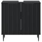 Preview: Waschbeckenschrank ZWOLLE Schwarz 59,5 x 31,5 x 59 cm