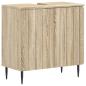 Preview: ARDEBO.de - Waschbeckenschrank ZWOLLE Sonoma-Eiche 59,5 x 31,5 x 59 cm