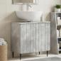 Preview: ARDEBO.de - Waschbeckenschrank ZWOLLE Betongrau 59,5 x 31,5 x 59 cm