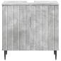 Preview: Waschbeckenschrank ZWOLLE Betongrau 59,5 x 31,5 x 59 cm