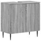 Preview: ARDEBO.de - Waschbeckenschrank ZWOLLE Sonoma-Grau 59,5 x 31,5 x 59 cm