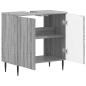 Preview: Waschbeckenschrank ZWOLLE Sonoma-Grau 59,5 x 31,5 x 59 cm