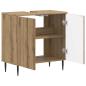 Preview: Waschbeckenschrank ZWOLLE Artisan-Eiche 59,5 x 31,5 x 59 cm