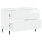 Preview: Waschbeckenschrank ZWOLLE Hochglanz Weiß 82 x 41 x 58,5 cm