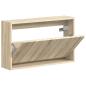 Preview: Wandmontierter Schuhschrank ZWOLLE 71 x 17 x 43 cm Sonoma-Eiche