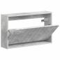 Preview: Wandmontierter Schuhschrank ZWOLLE 71 x 17 x 43 cm Betongrau