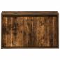 Preview: Wandmontierter Schuhschrank ZWOLLE 71 x 17 x 43 cm Räuchereiche