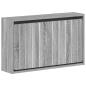 Preview: ARDEBO.de - Wandmontierter Schuhschrank ZWOLLE 71 x 17 x 43 cm Sonoma-Grau