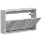 Preview: Wandmontierter Schuhschrank ZWOLLE 71 x 17 x 43 cm Sonoma-Grau