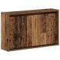 Preview: ARDEBO.de - Wandmontierter Schuhschrank ZWOLLE 71 x 17 x 43 cm Altholz