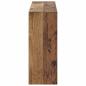 Preview: Wandmontierter Schuhschrank ZWOLLE 71 x 17 x 43 cm Altholz