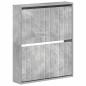 Preview: Wandmontierter Schuhschrank ZWOLLE 71 x 17 x 86 cm Betongrau