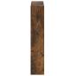 Preview: Wandmontierter Schuhschrank ZWOLLE 71 x 17 x 86 cm Räuchereiche