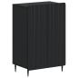 Preview: Schuhschrank ZWOLLE 59,5 x 39,5 x 91,5 cm Holzwerkstoff Schwarz