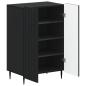 Preview: Schuhschrank ZWOLLE 59,5 x 39,5 x 91,5 cm Holzwerkstoff Schwarz