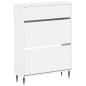 Preview: Schuhschrank ZWOLLE 78 x 24 x 103 cm Holzwerkstoff Weiß